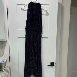 Olivaceous Purple Midi Dress